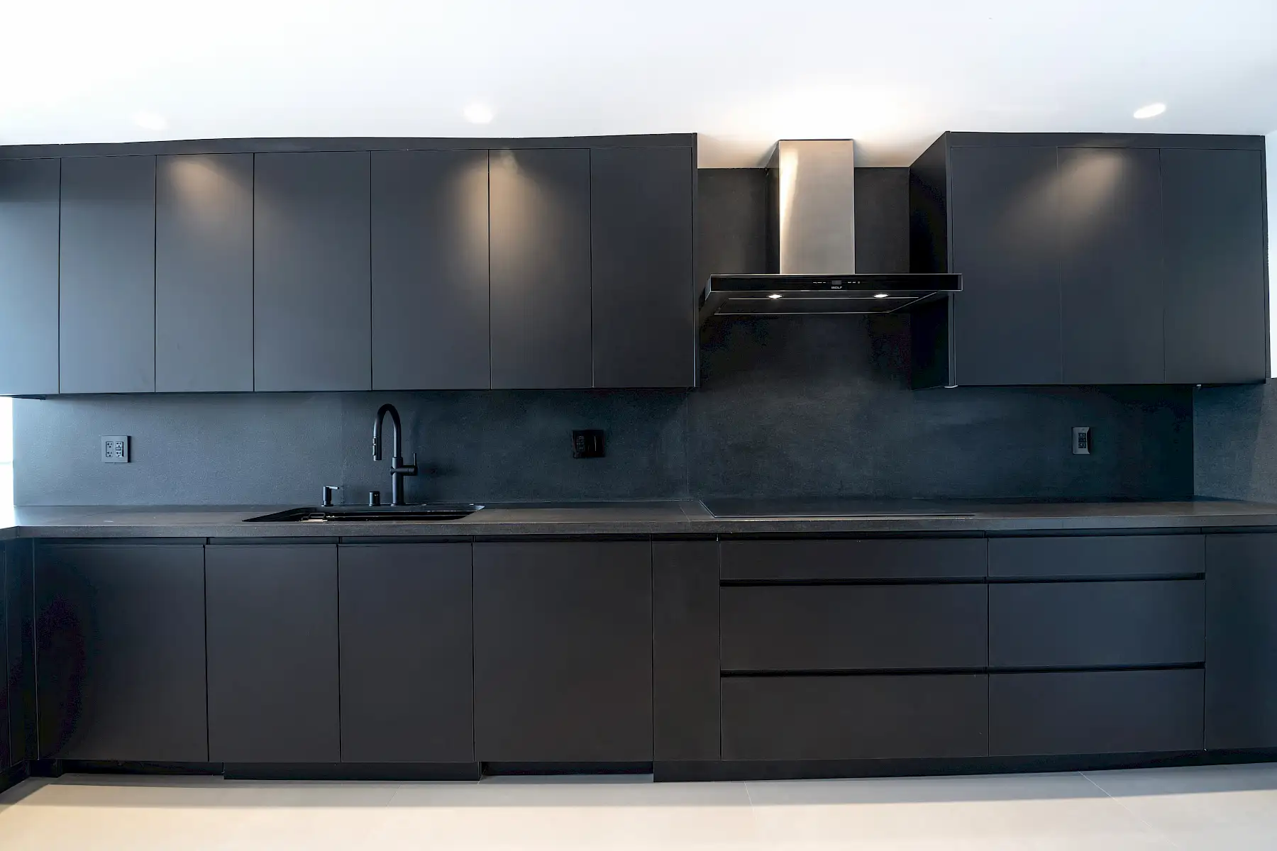 Modenza showroom and cabinetry detail
