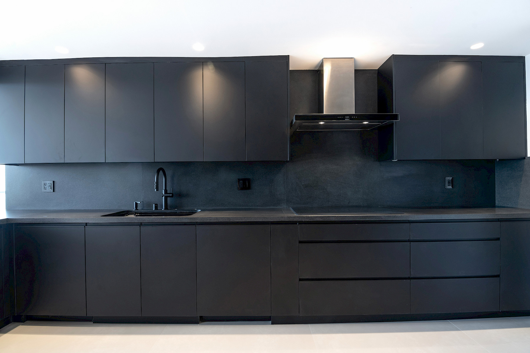 Modenza showroom and cabinetry detail