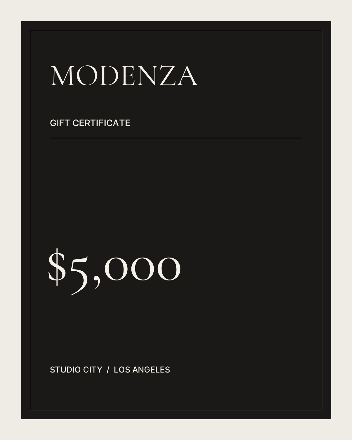 Gift Certificates